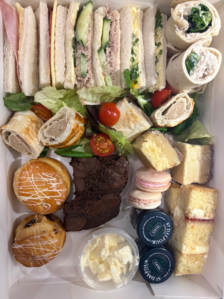 Traditional afternoon tea spread