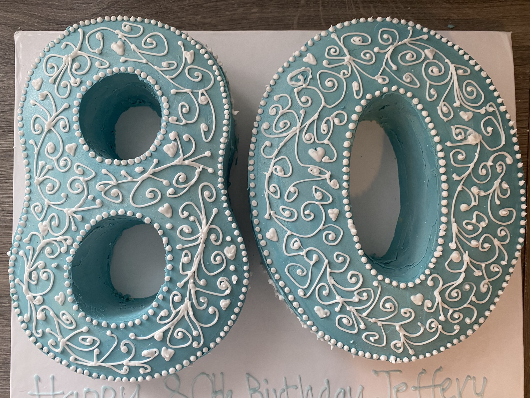 Numbered birthday cake by Blossom Bakery, Chelmsford
