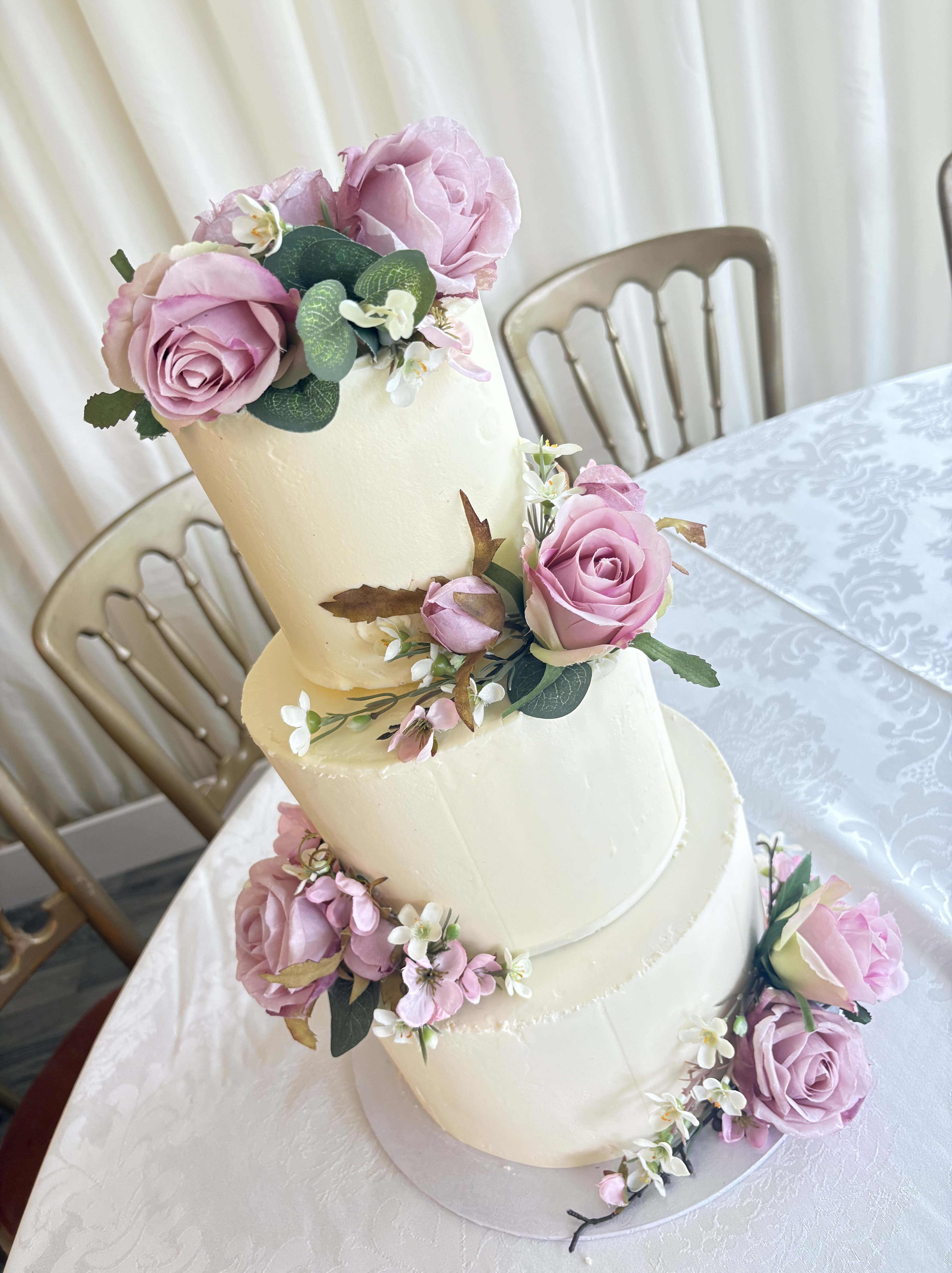 Wedding cake by Blossom Bakery, Chelmsford
