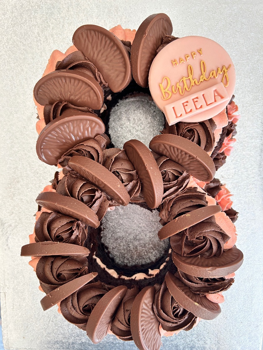 Numbered birthday cake by Blossom Bakery, Chelmsford