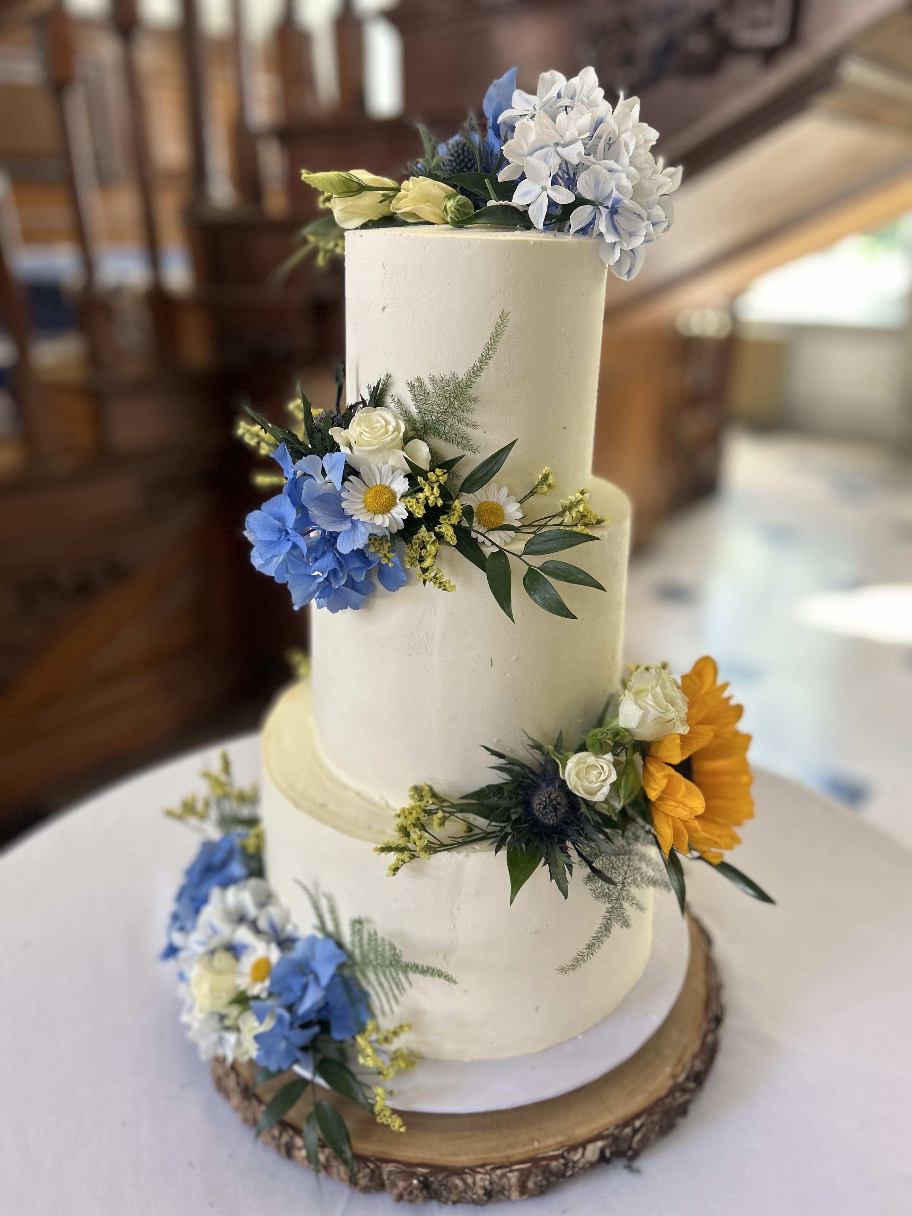 Wedding cake by Blossom Bakery, Chelmsford