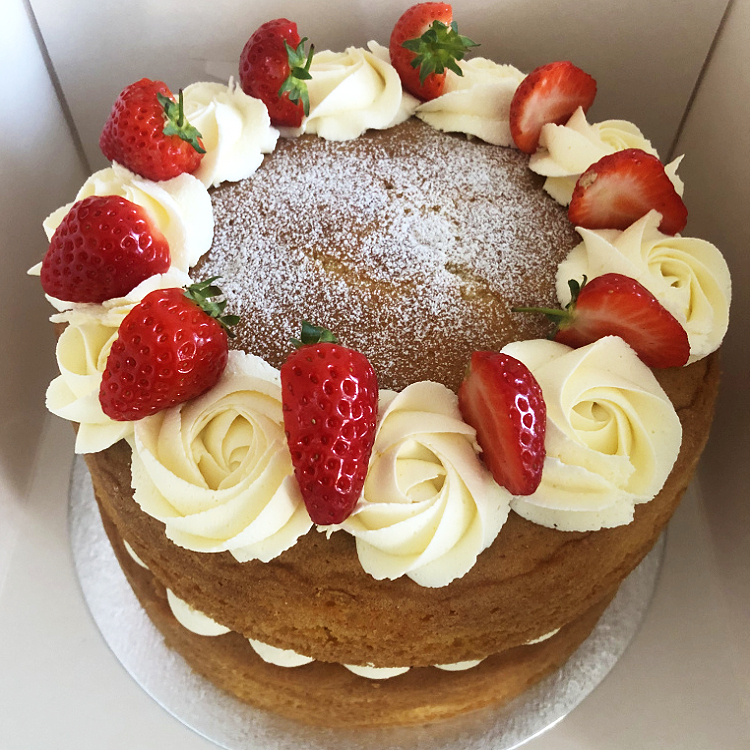 Victoria Sponge cake by Blossom Bakery, Chelmsford